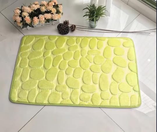 MIULEE Memory Foam Bathroom Rug Shower Mat Coral Fleece with Non Slip Soft Highly Absorbent Washable for Bathroom Kitchen Entryway