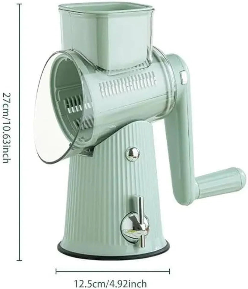 5 in 1 Rotary Cheese Grater Vegetable Slicer