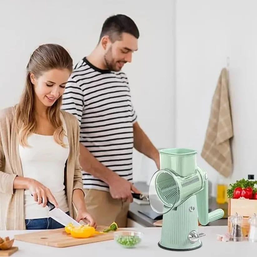 5 in 1 Rotary Cheese Grater Vegetable Slicer