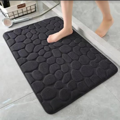 MIULEE Memory Foam Bathroom Rug Shower Mat Coral Fleece with Non Slip Soft Highly Absorbent Washable for Bathroom Kitchen Entryway